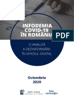 Eurocomunicare Raport Infodemia COVID 19 in Romania Octombrie 2020 1