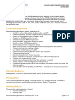 Cloud Computing Architecture Datasheet