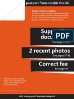 Supporting Documents 2 Recent Photos Correct Fee: Important Information