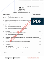 305 - (E) Intellectual Property Law (January-2021) LLB SEM-5