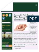 Ayurvedic Nail Analysis: What Do Your Nails Say About Your Health