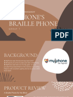 Myphone'S Braille Phone: Organizational Management