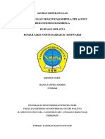 Asuhan Keperawatan Pada Nn. A Dengan Fraktur Mandibula Pre & Post Rekontruksi Mandibula