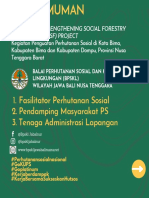 Open Recruitment Tenaga Perhutanan Sosial