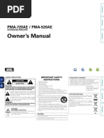 Manual Pma520ae