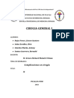 Complicaciones en Cirugía