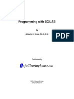 Programming With SCILAB - Gilberto E. Urroz - 2001