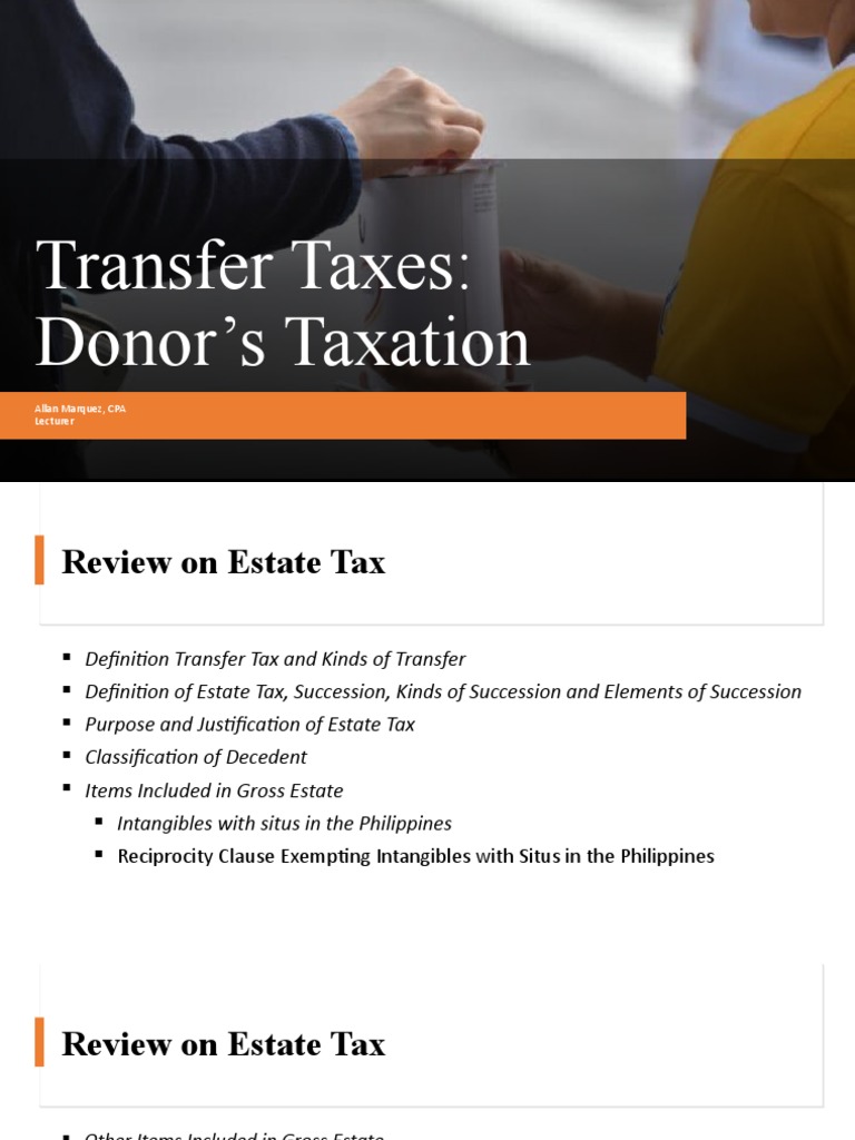 Module 2 - Donor's Taxation | PDF | Estate Tax In The United States | Taxes