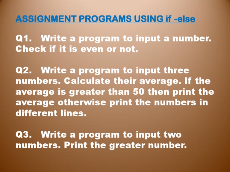 Assignment Programs Using If - Else | PDF | Finance & Money Management
