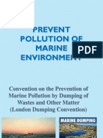Prevent Pollution of Marine Environment
