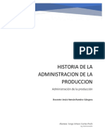 Historia de La Administracion de La Produccion