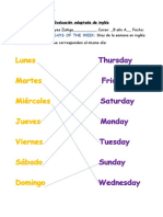 Evaluacion de de Ingles