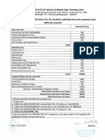 Undergraduate Structure For Students Admitted Year Onwards: The From The