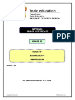 History P1 GR 12 Exemplar 2014 Memo Eng