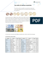 2.5. Korean Culture - Currency Units in Various Countries
