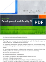 Development and Quality Plans: 435-INFS-3 Software Quality Assurance