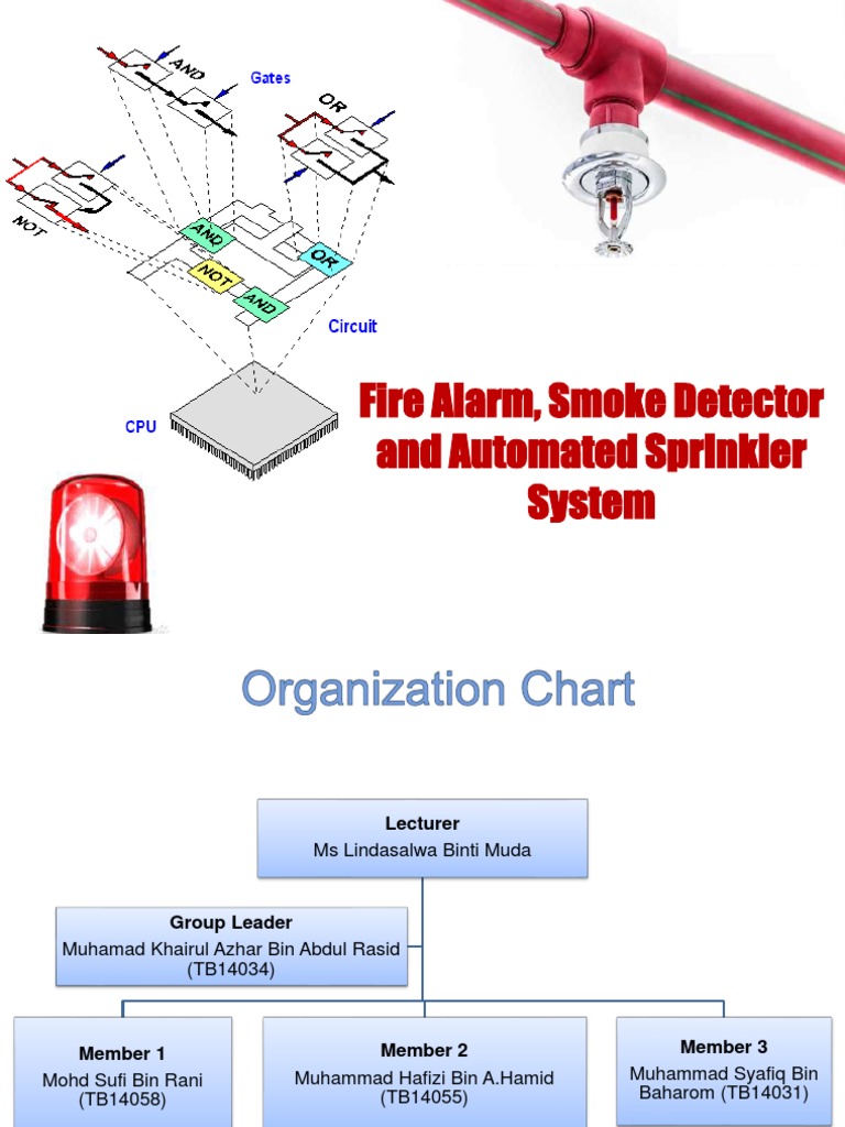 Fire Alarm Smoke Detector & Sprinkler | PDF | Computer Engineering