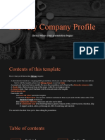 Brewery Company Profile by Slidesgo