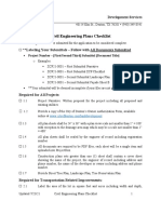 Civil Engineering Plans Checklist PDF