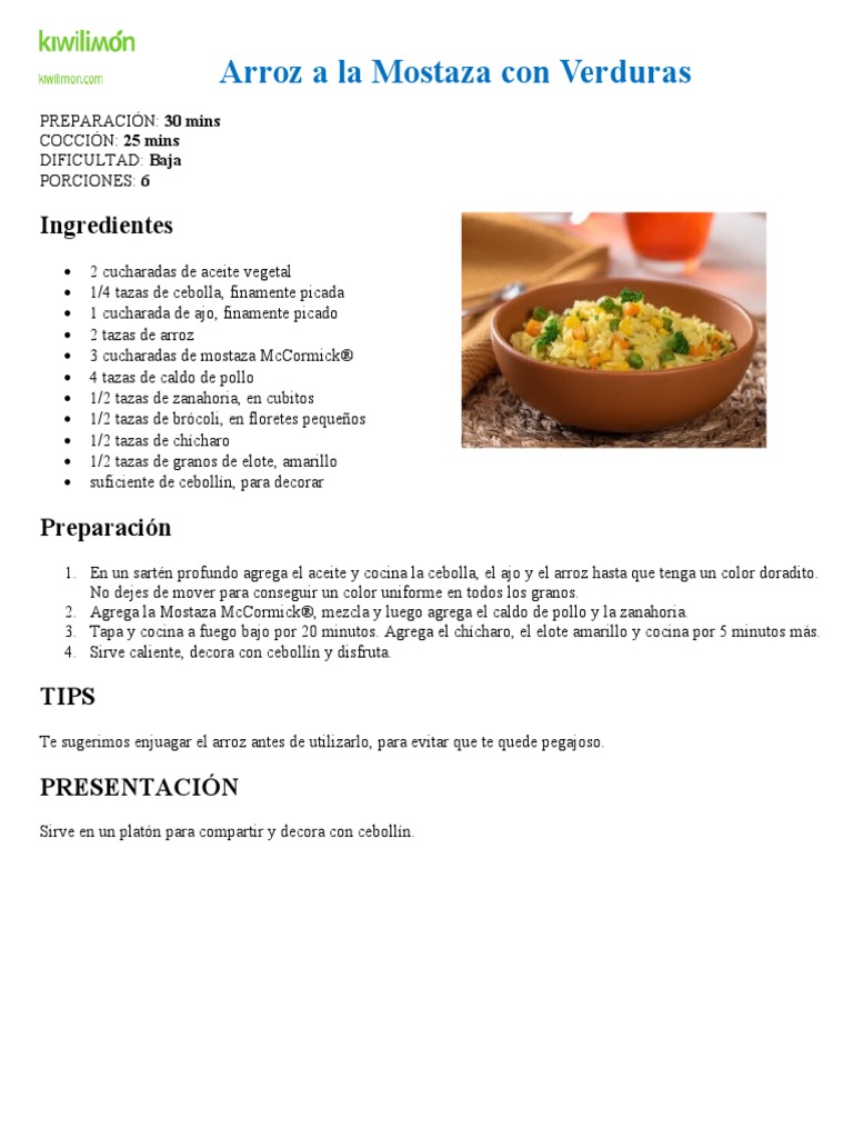 Receta Kiwilimon | PDF | Cilantro | Alimentos