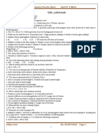 12th Chemistry Practice Sheet Unit 07: P Block: PART - A (MCQ Based)