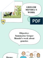 Gregor Mendel'S Work: 7 Life Science Mrs. Erazo