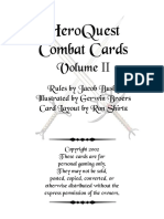 HeroQuest - Combat Cards 2