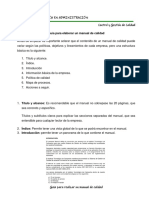 Guía para Elaborar Un Manual de Calidad