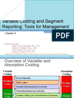 Variable Costing and Segment Reporting: Tools For Management