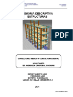 Memoria Descriptiva y de Cálculo Estructuras Consultorio Medico y Dental