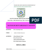 Ratios de Rentabilidad y Gestion