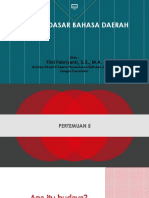 Konsep Dasar Bahasa Daerah