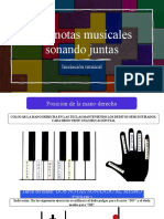 Dos Notas Musicales Sonando Juntas