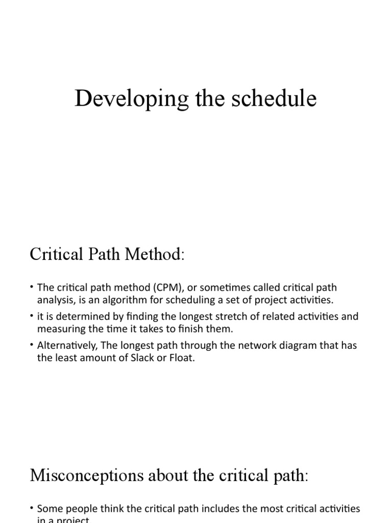 Developing The Schedule | PDF | Theoretical Computer Science | Business