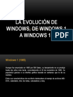 La Evolución de Windows, de Windows 1
