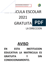 Matricula Escolar 2021