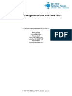 2017 Docsis 3 1 Configurations For HFC and Rfog