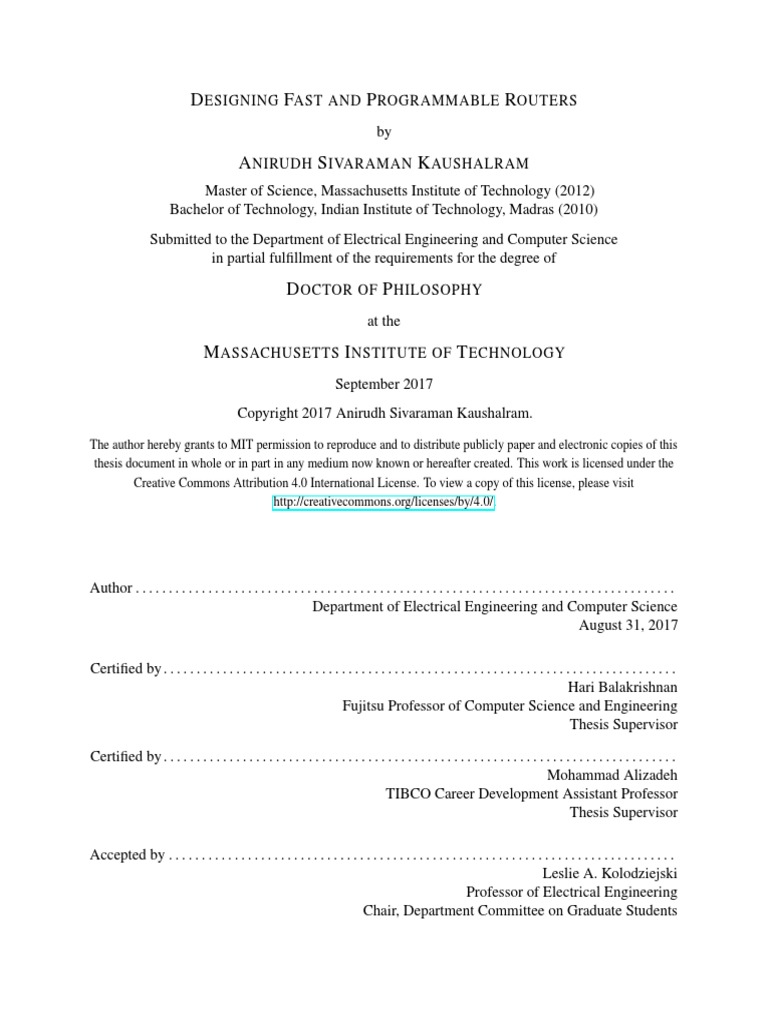 Mit | PDF | Router (Computing) | Computer Network