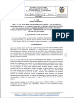 Resolucion 1533 Convocatoria Proyecto de Vivienda Urbanizacion San Juan