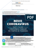 SulAmérica Saúde Ativa - Pais e Filhos - Convivência Familiar em Tempos de Pandemia