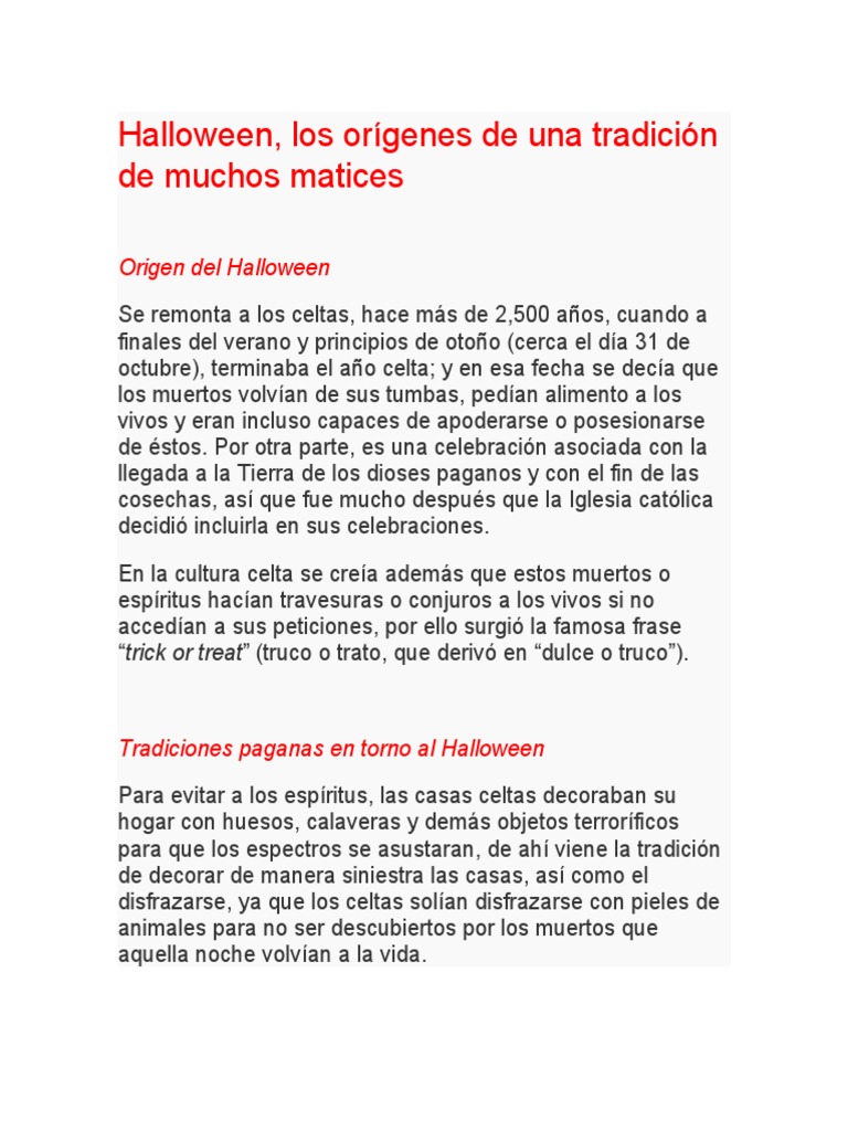 Halloween | PDF | Víspera de Todos los Santos | Brujería, image size:768x1024