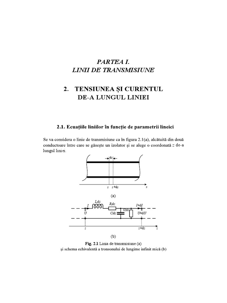 Ecuatiile Liniilor in Functie de Parametrii Lineici | PDF