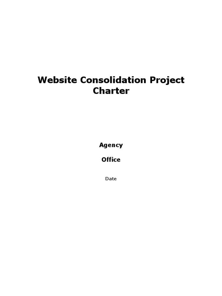 Sample Website Project Charter | PDF | World Wide Web | Websites