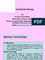 Social Change and Social Transformation