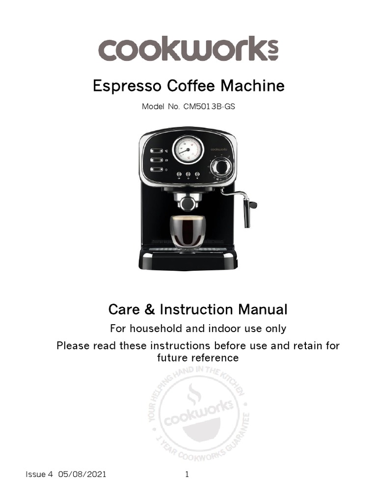 A Comprehensive Guide to Operating the CM5013BGS Espresso Coffee