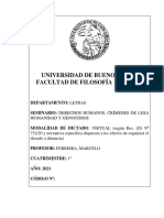 3. Derechos Humanos, Crímenes de Lesa Humanidad y Genocidios Ferreira