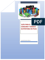 Guía para el consumo y manejo sustentable de pilas: clasificación, legislación y responsabilidades
