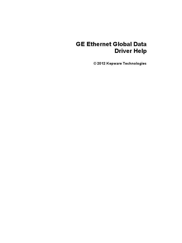 GE EGD Driver | PDF | Programmable Logic Controller | Computer Network