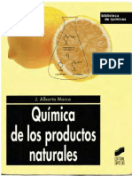 LIBRO - Química de los Productos Naturales. Aspectos fundamentales del metabolismo secundario - 2006 - Juan Alberto Marco Ventura - 1 Edición