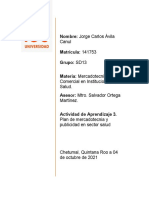 Plan de Mercadotecnia y Publicidad en Sector Salud